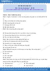 Đề thi giữa kì 2 GDĐP 7 Hà Nội - Đề 3